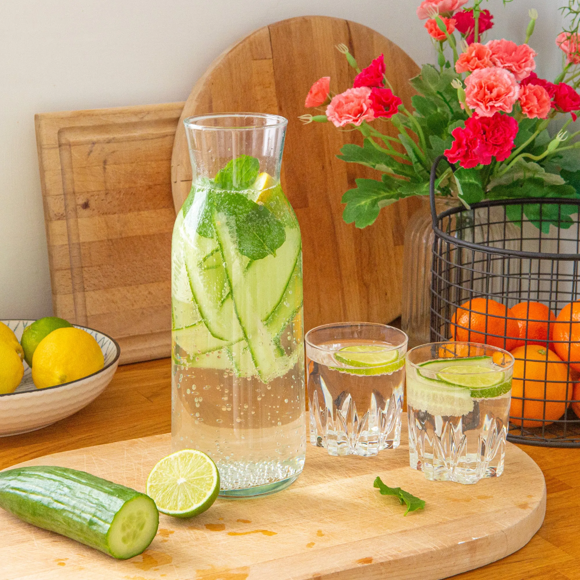1.2L Fonte Glass Carafe with Silicone Lid - By LAV