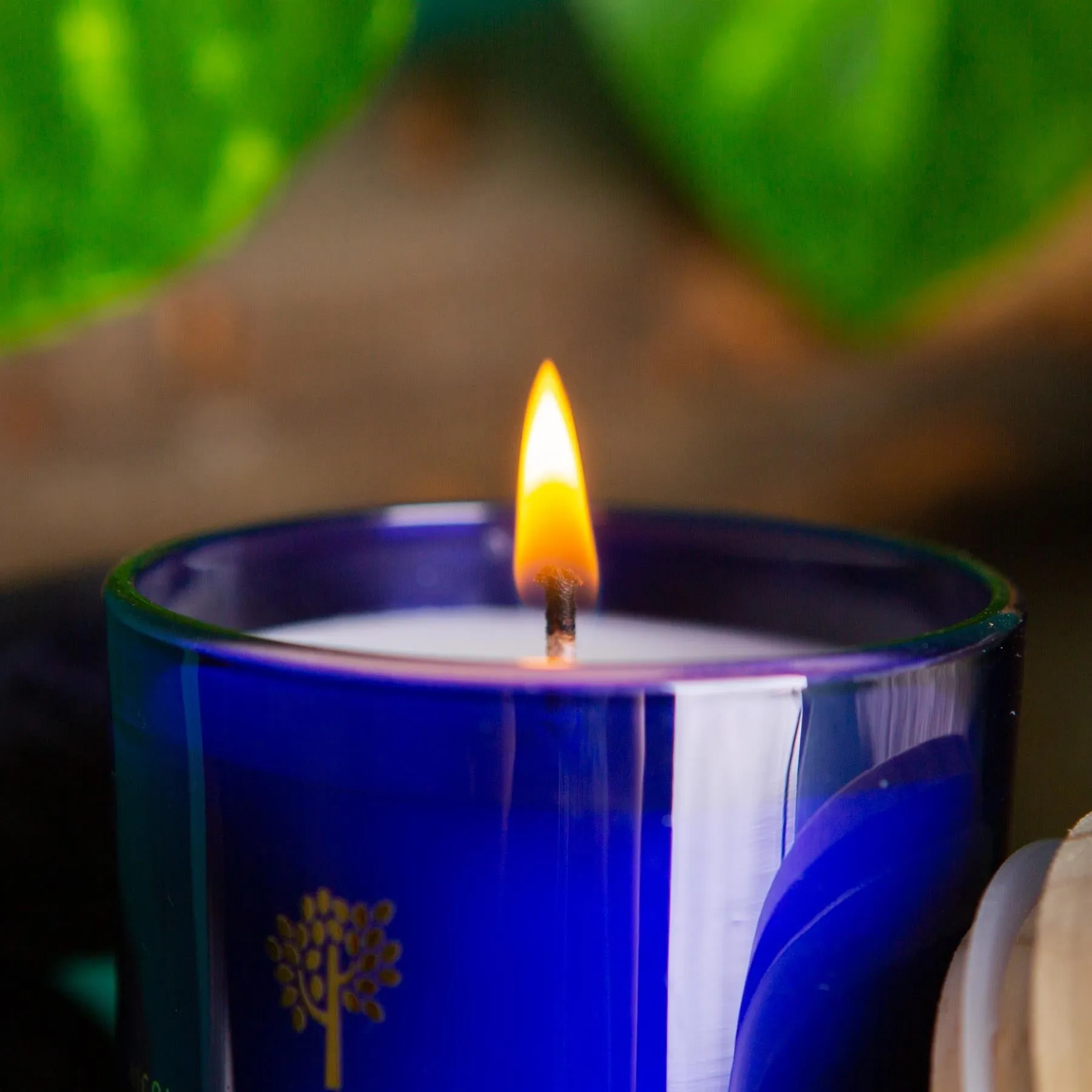 130g Patchouli & Rosewood Scented Soy Wax Candle - By Nicola Spring