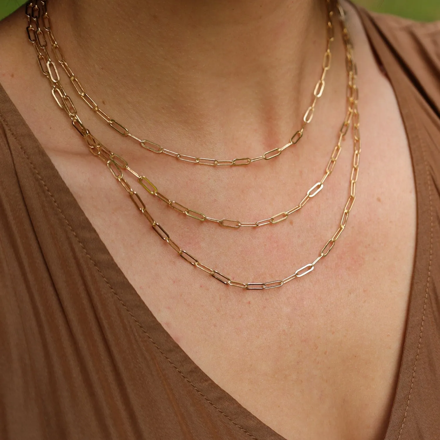 16" Flat Drawn Cable Chain