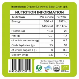 24 Mantra Organic Urad Dal White Split