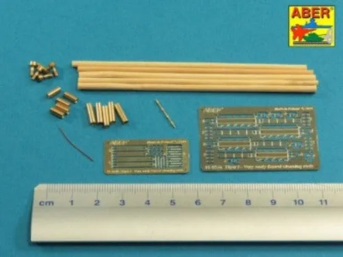 Aber 1/16 German Tiger I Barrel Cleaning Rods with Bracket Very Early 16 024