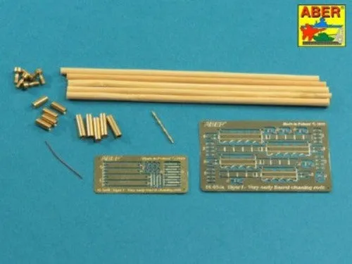 Aber 1/16 German Tiger I Barrel Cleaning Rods with Bracket Very Early 16 024