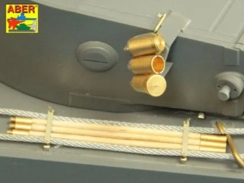 Aber 1/16 German Tiger I Barrel Cleaning Rods with Bracket Very Early 16 024