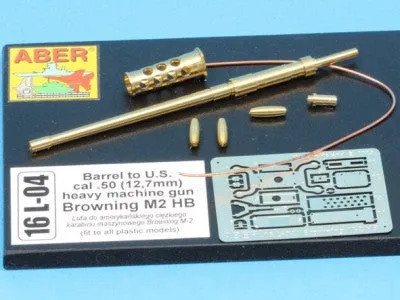 Aber 1/16 US 0.50 Cal M2 Browning Machine Gun Barrel and Trigger 16 L-04