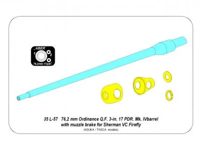 Aber 1/35 British 17lbr Sherman VC “Firefly” Barrel 35 L-57