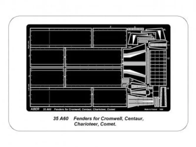 Aber 1/35 Fenders for Cromwell,Centaur, Charioteer, Comet 35 A60