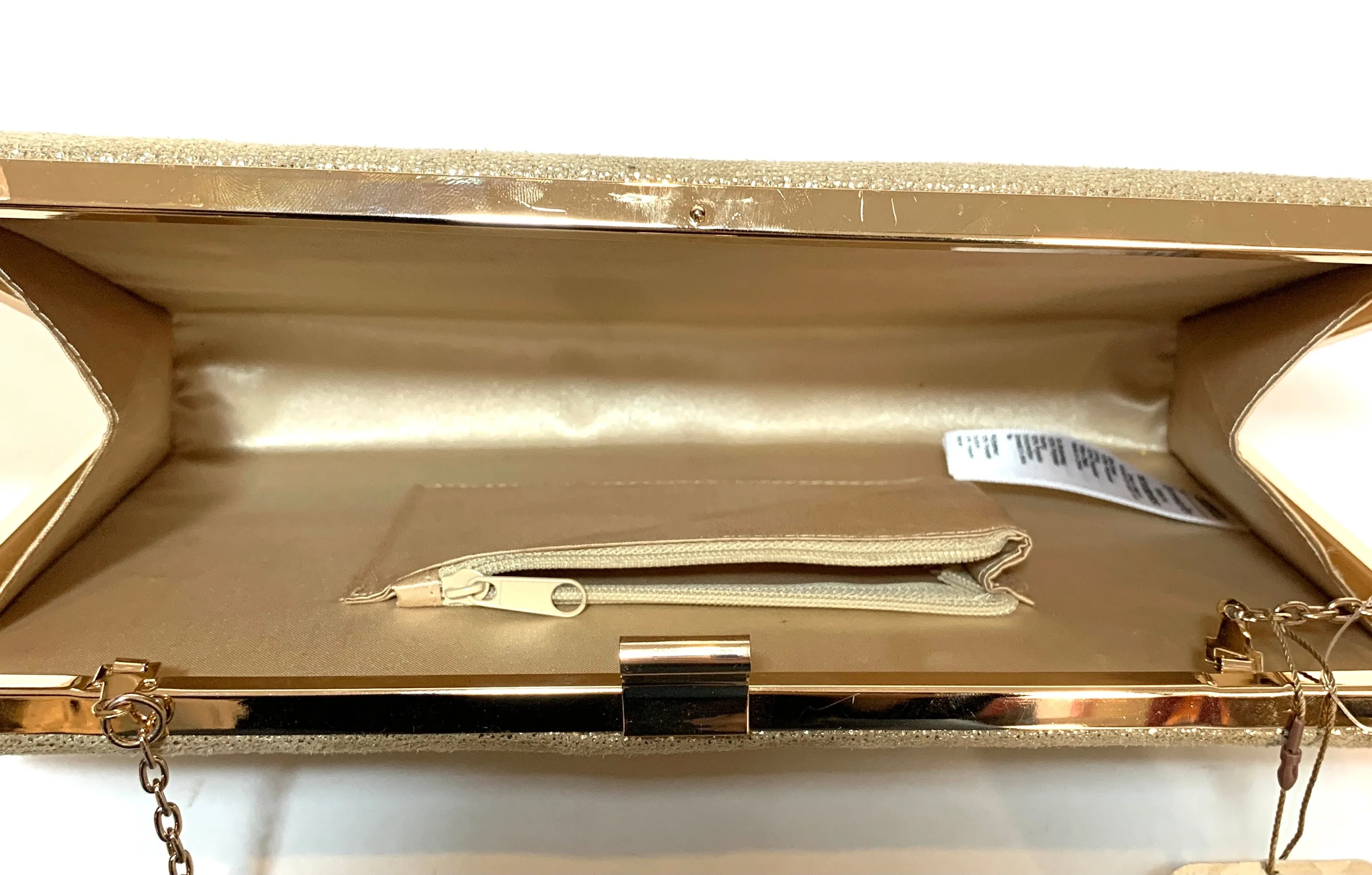 Accessorize Large Gold Clutch | Like New |