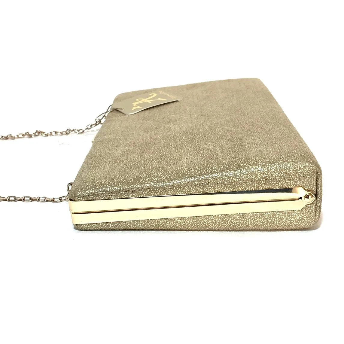 Accessorize Large Gold Clutch | Like New |