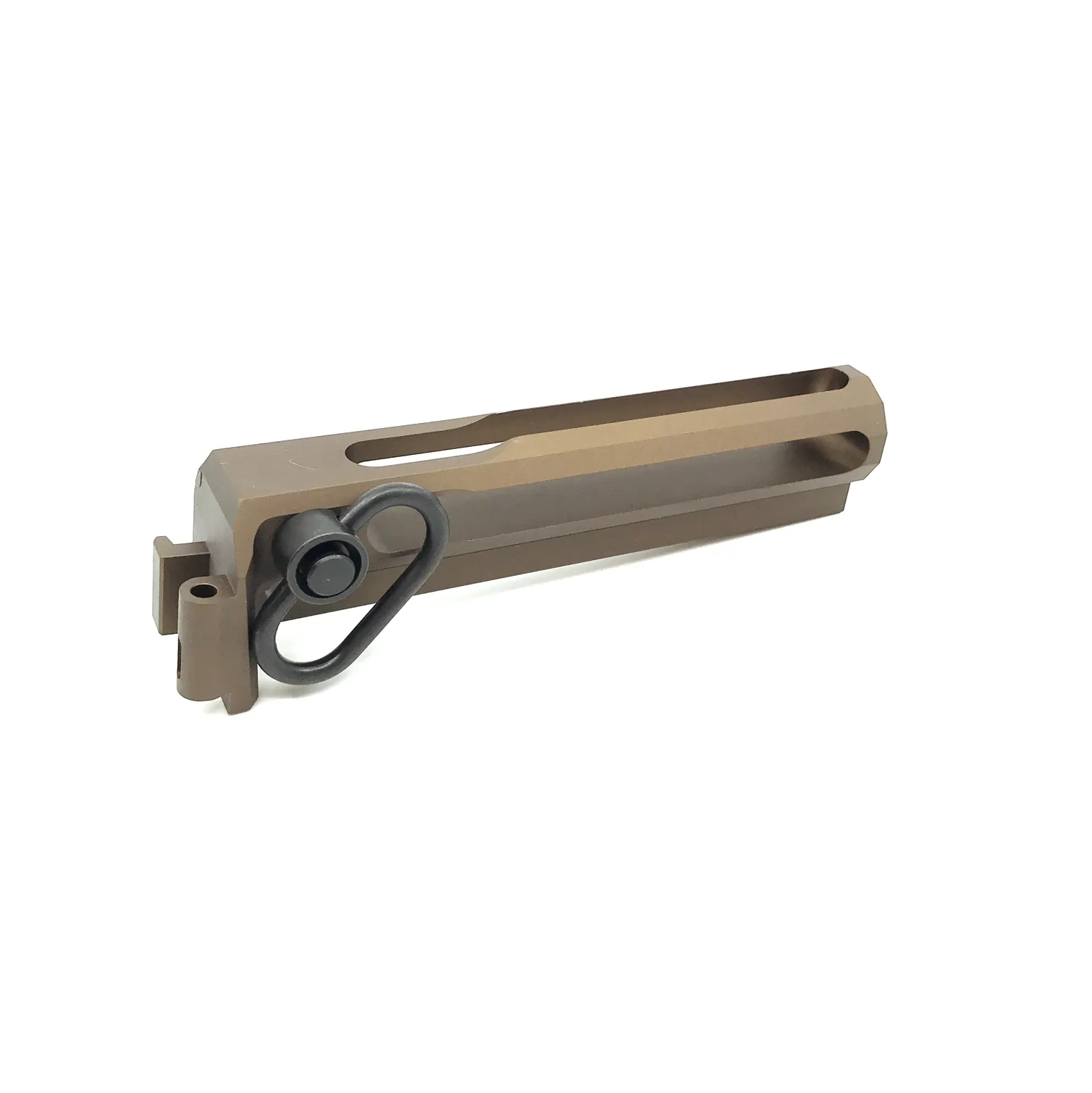AIRSOFT ARTISAN M4 STOCK ADAPTER FOR LCT/GHK AK FOLDER STOCK SERIES (Black / Tan)