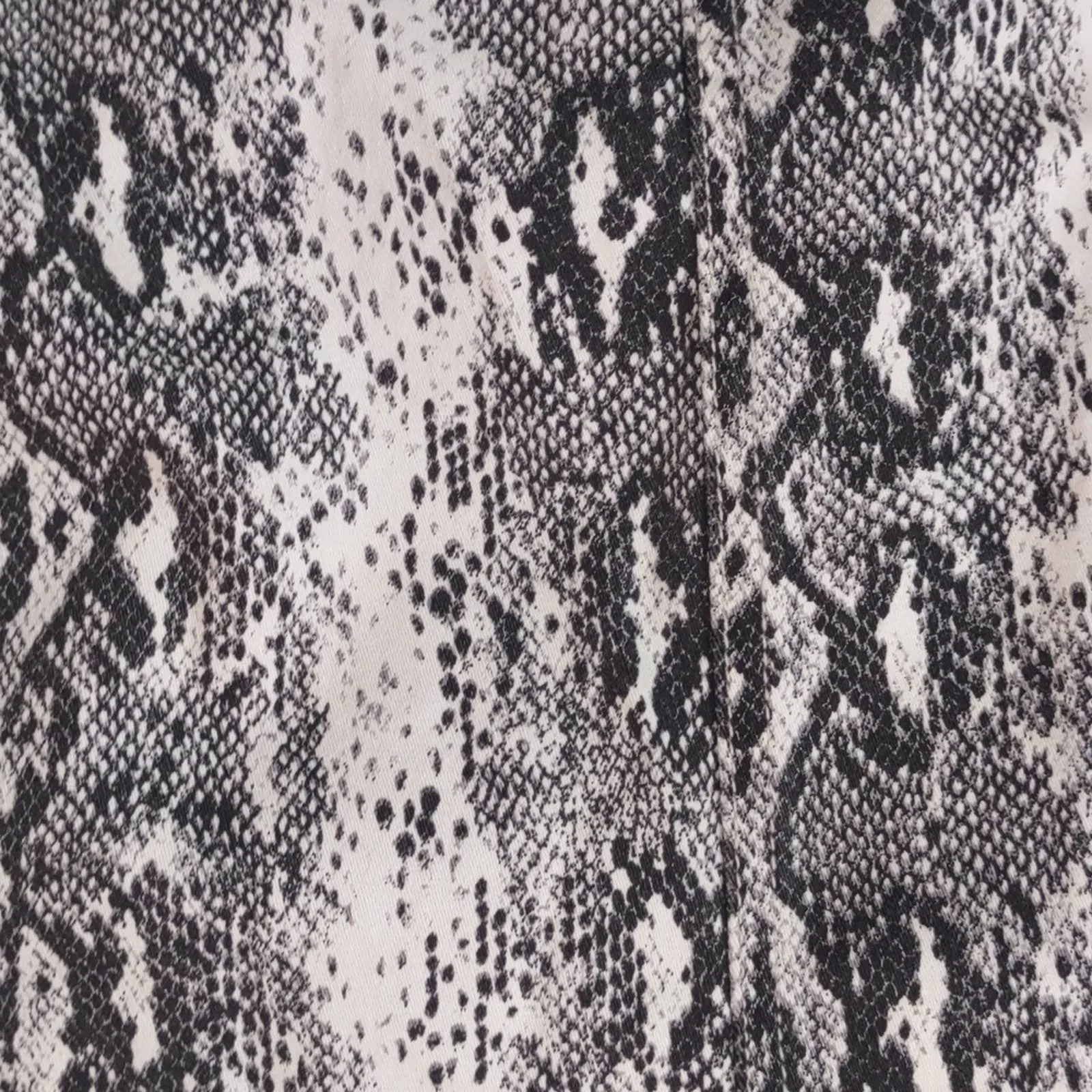 Ashley Stewart Python Print Cotton Skirt