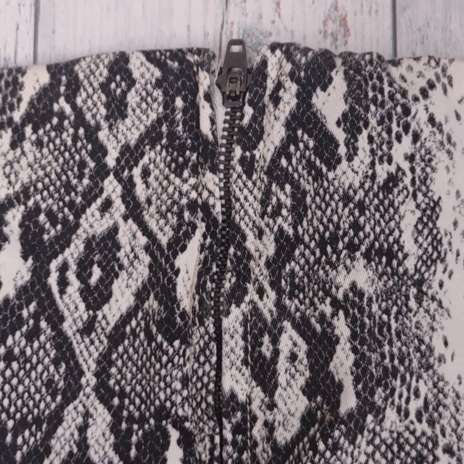 Ashley Stewart Python Print Cotton Skirt
