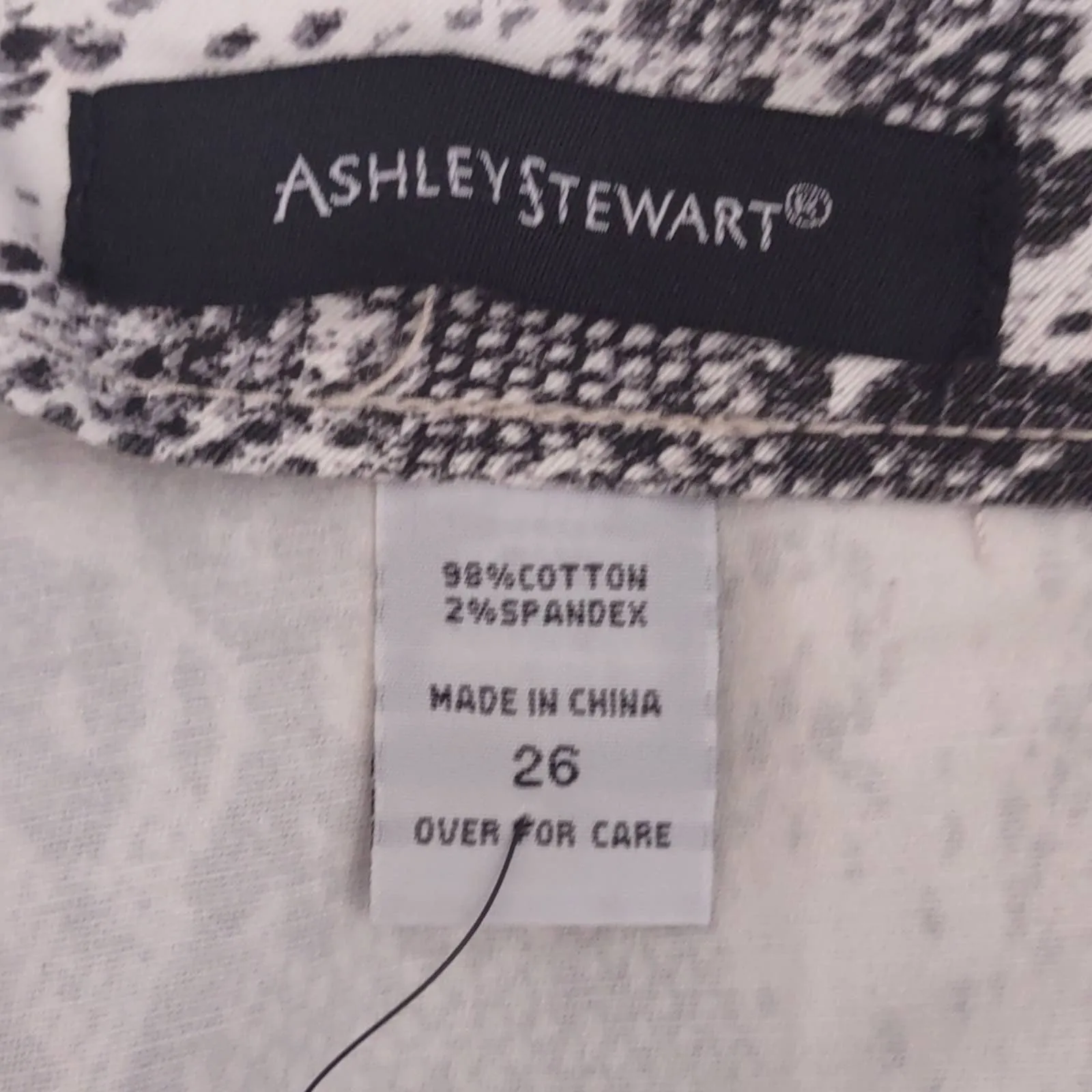 Ashley Stewart Python Print Cotton Skirt