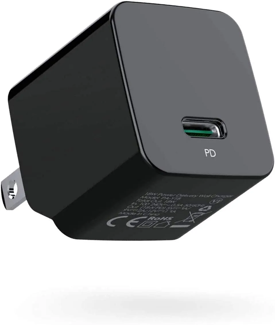 Aukey Minima 20W Fast Type C Wall Charger with Foldable Plug- Ultra-Compact PD Charger