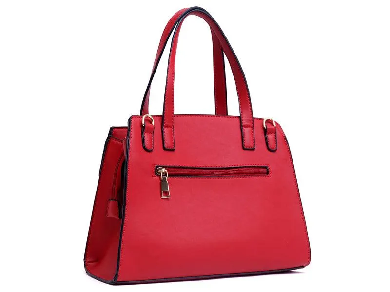 Avalynn Satchel Women Fashion Leather Bag - Pink