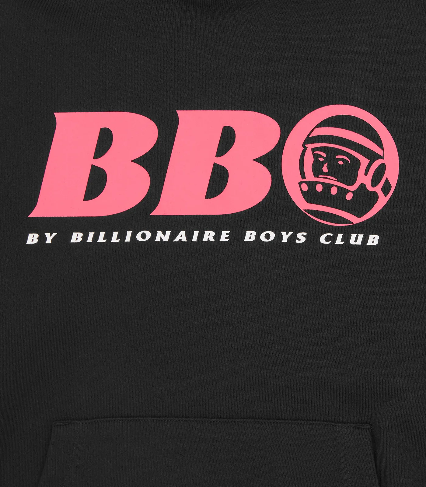 BB ASTRO SMALL LOGO POPOVER HOOD - BLACK/PINK LOGO