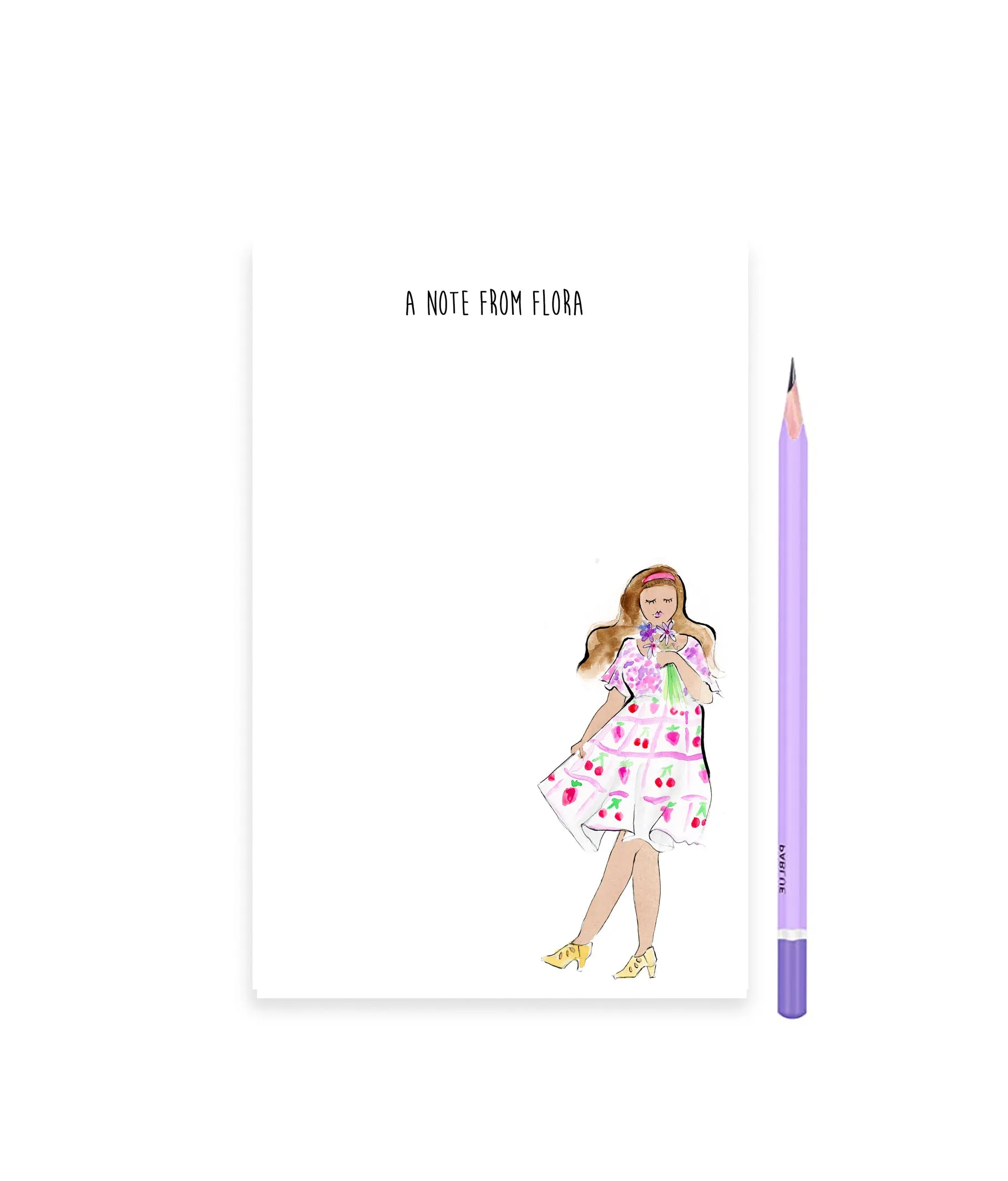 Berries   Flowers Personalized Stationery Desk Set