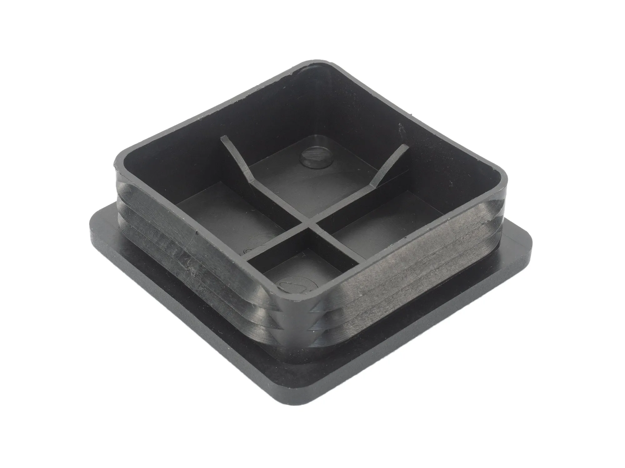 Black Square Snap in Hitch Hole Cap