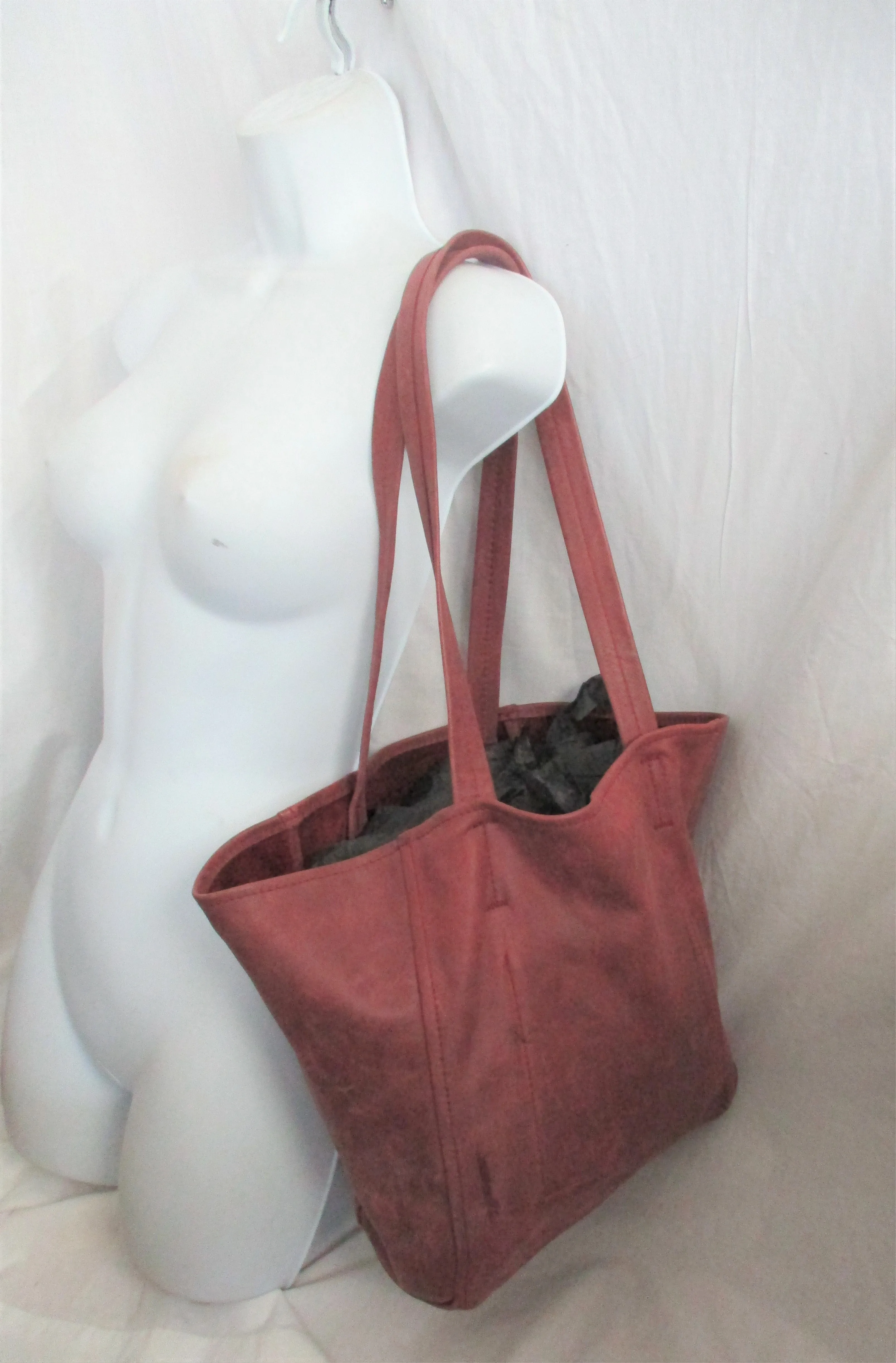 BOWES ADAMS Soft Leather Hobo Shoulder Bag Tote Shopper Purse Bag BROWN