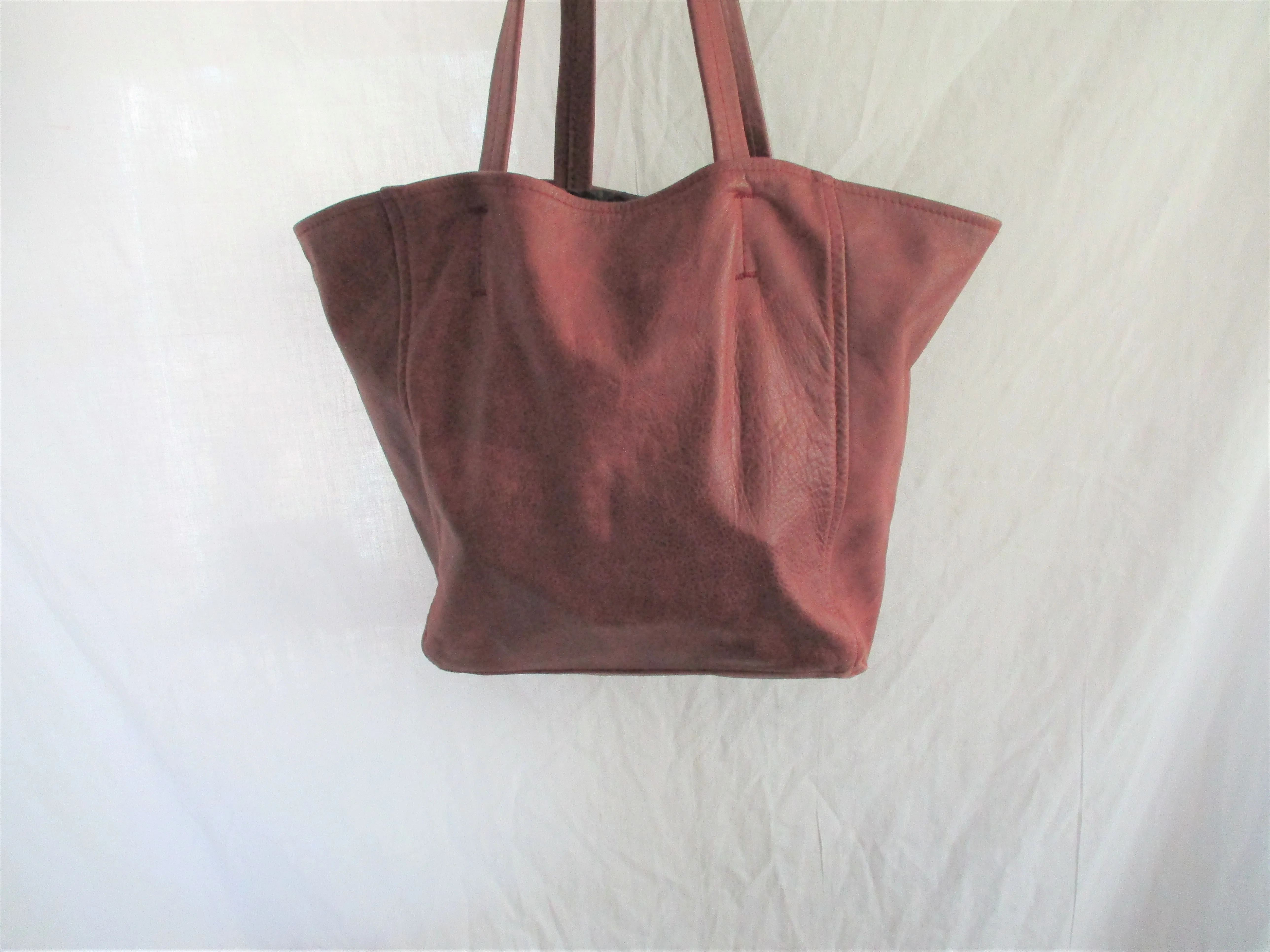 BOWES ADAMS Soft Leather Hobo Shoulder Bag Tote Shopper Purse Bag BROWN