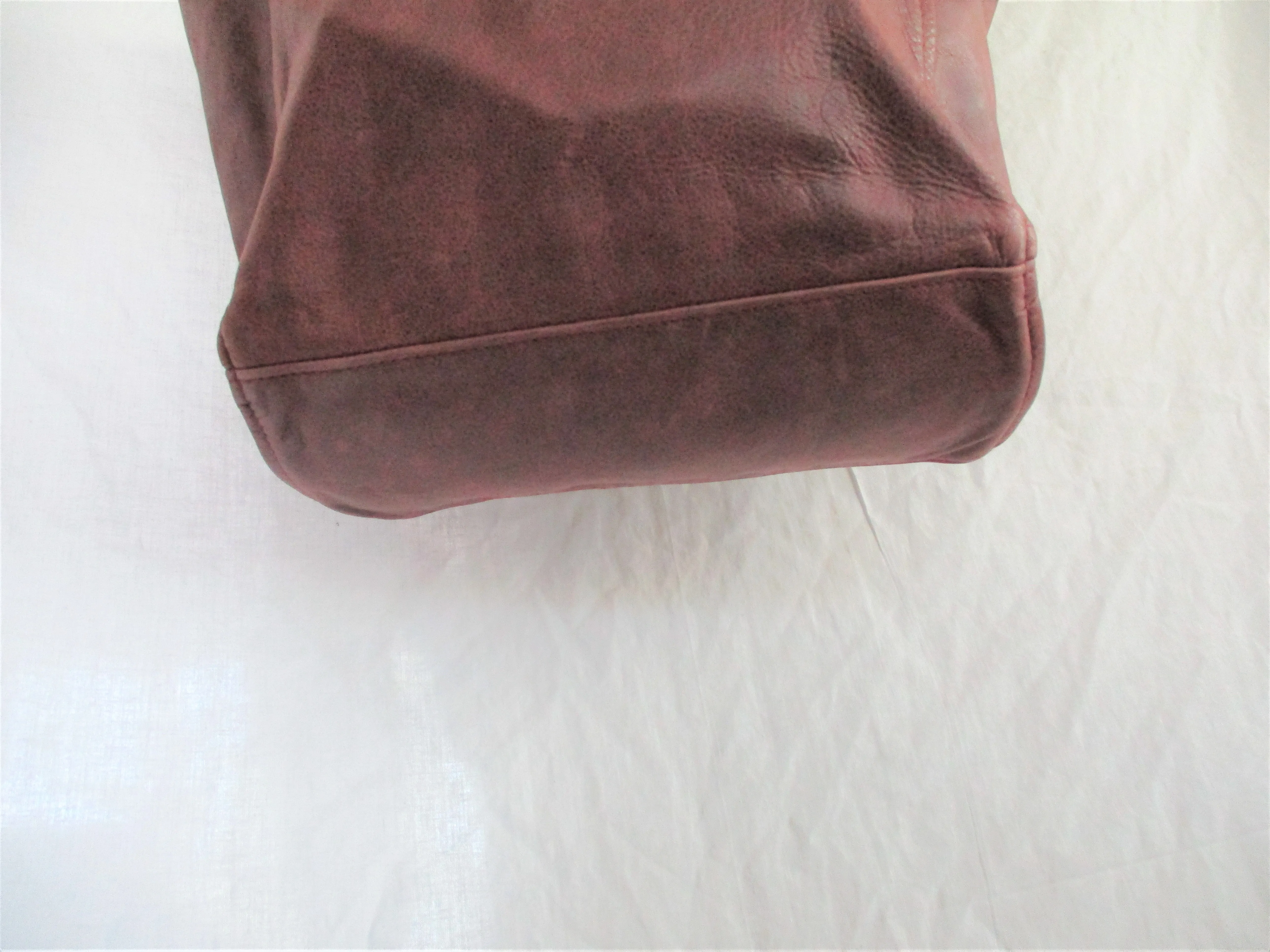 BOWES ADAMS Soft Leather Hobo Shoulder Bag Tote Shopper Purse Bag BROWN