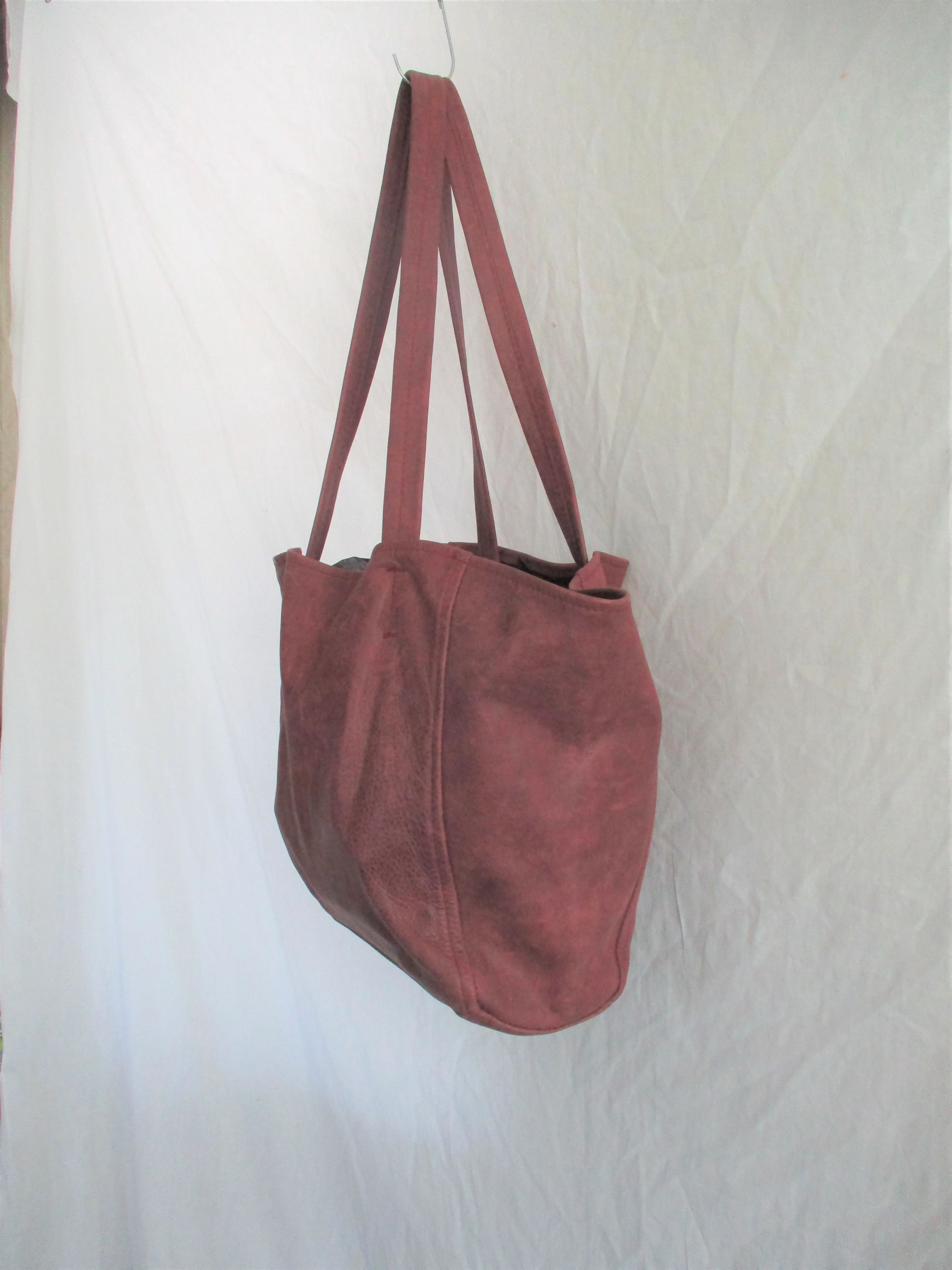 BOWES ADAMS Soft Leather Hobo Shoulder Bag Tote Shopper Purse Bag BROWN