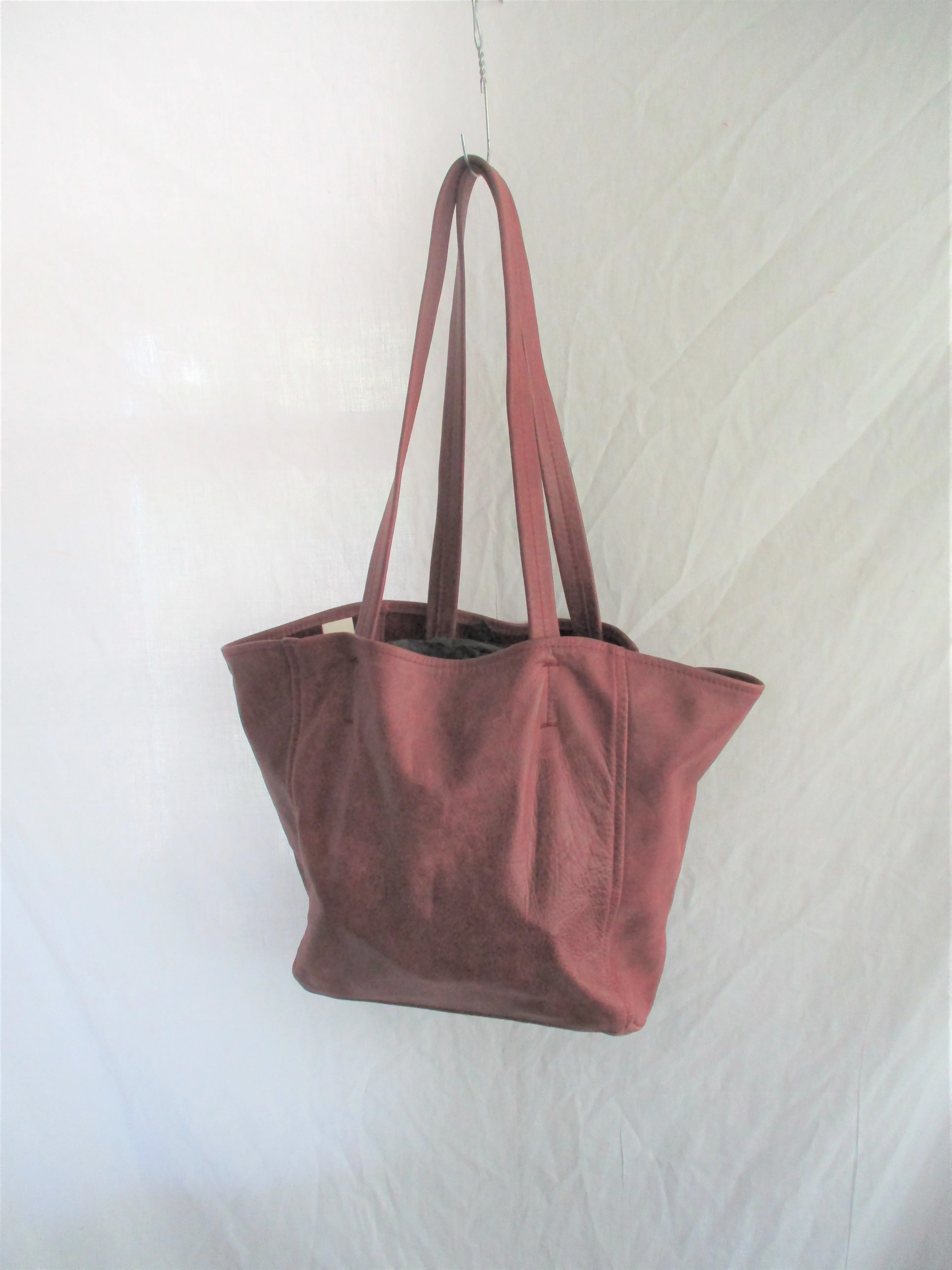 BOWES ADAMS Soft Leather Hobo Shoulder Bag Tote Shopper Purse Bag BROWN