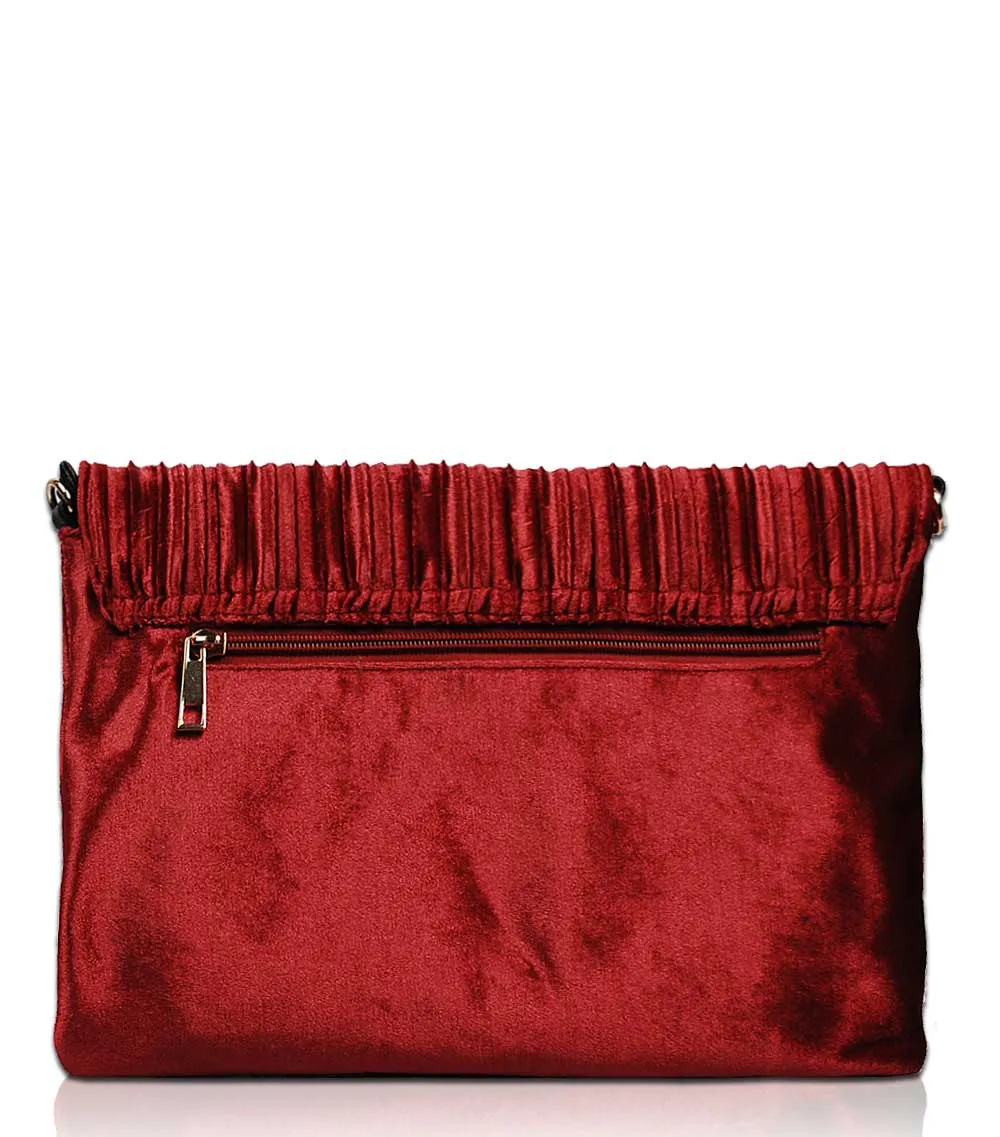 Bruna Velvet Clutch VV1460