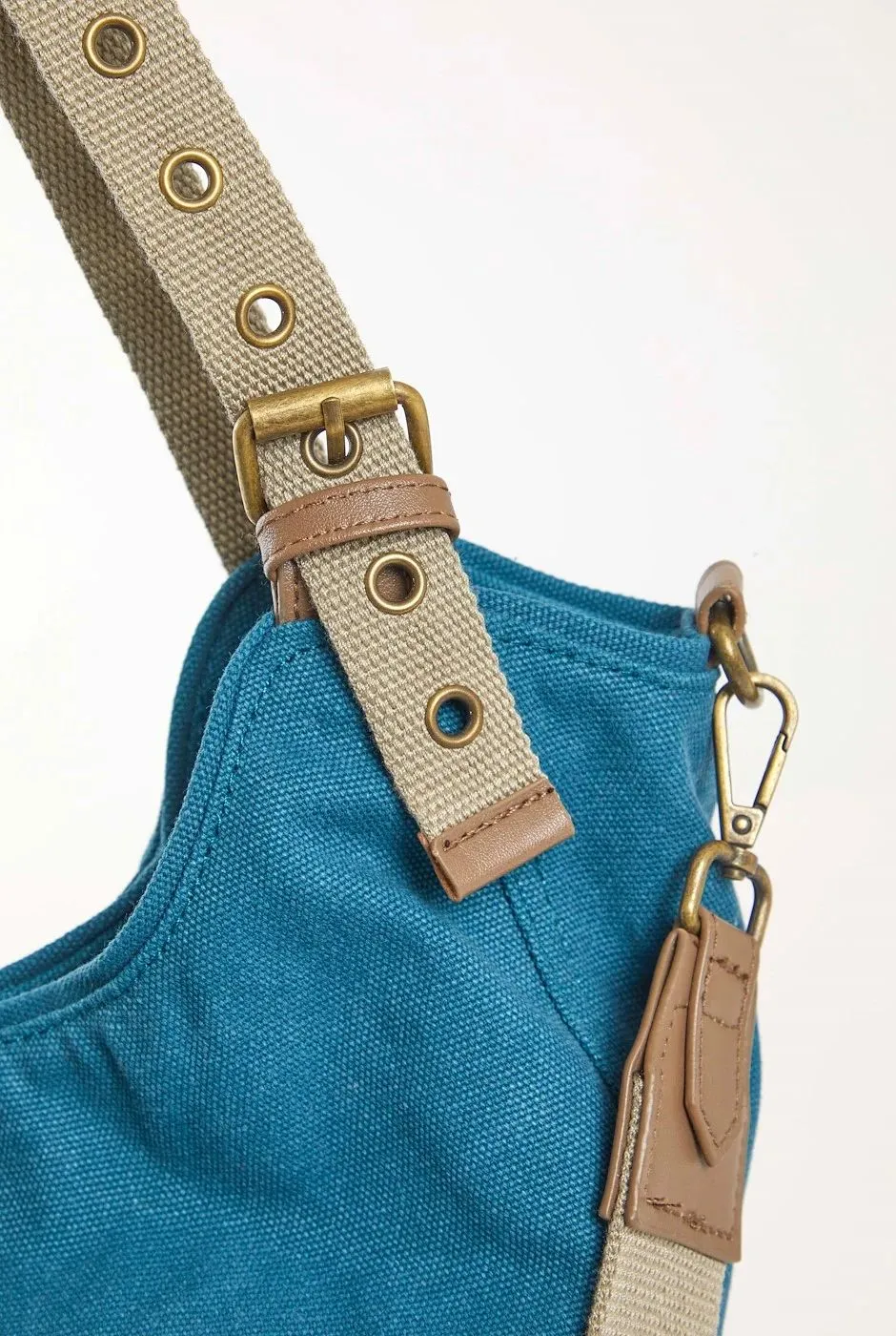 Burford Canvas Shoulder Bag Majolica Blue