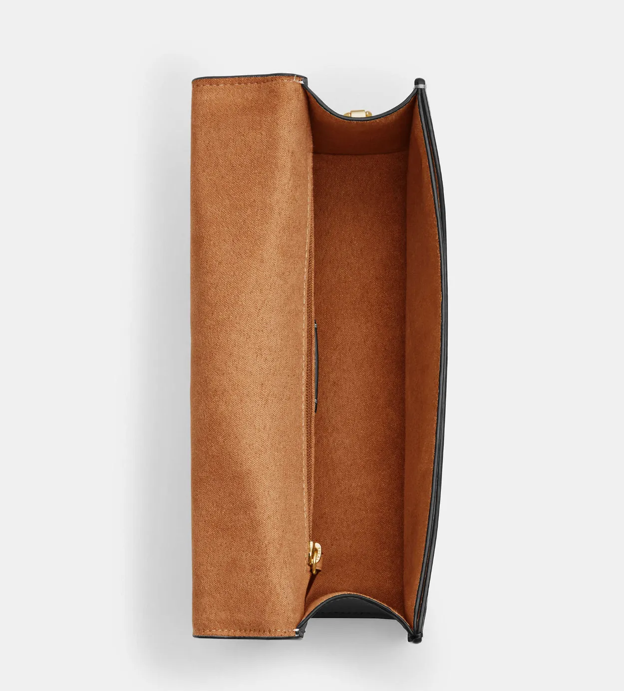 Coach Eliza Flap Crossbody In Signature Brown Black