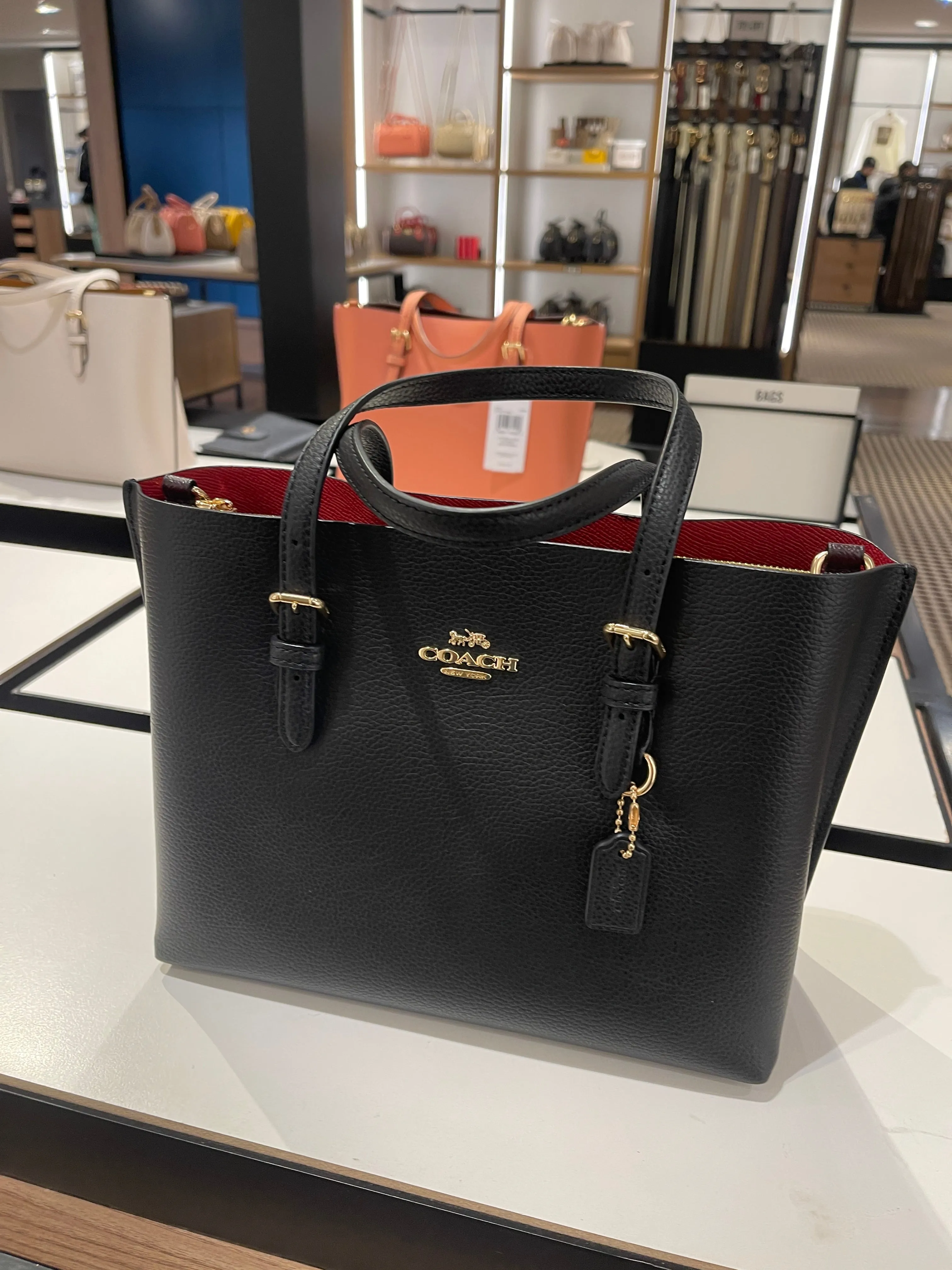 Coach Mollie Tote 25 In Black (Pre-Order)
