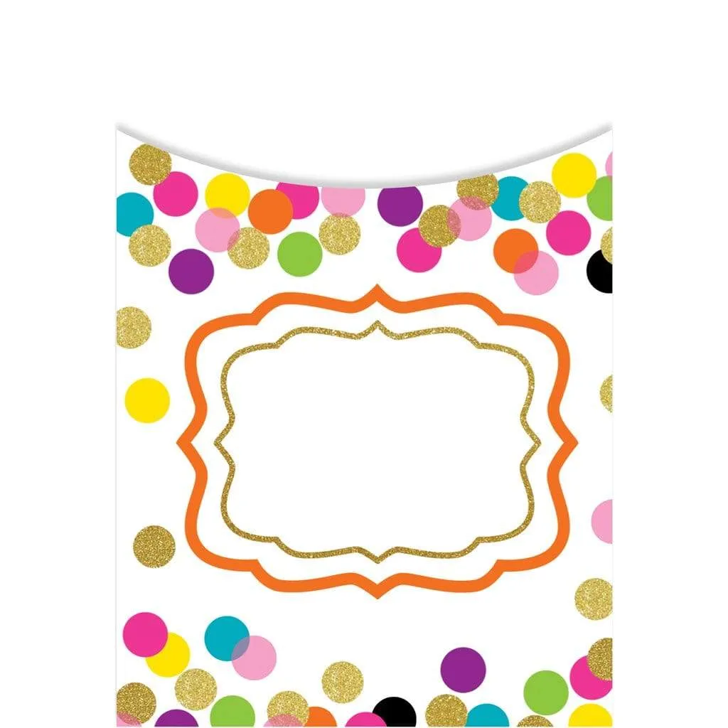 Confetti Library Pockets