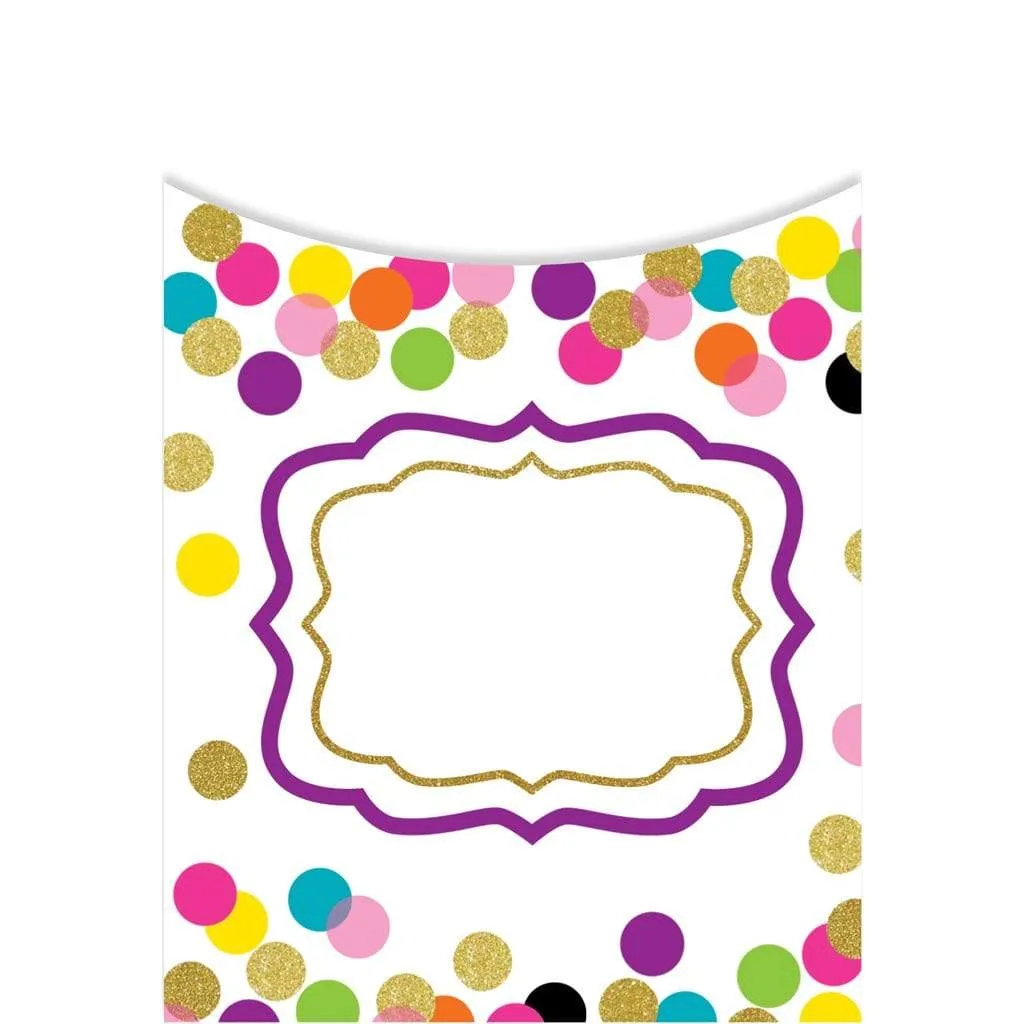 Confetti Library Pockets