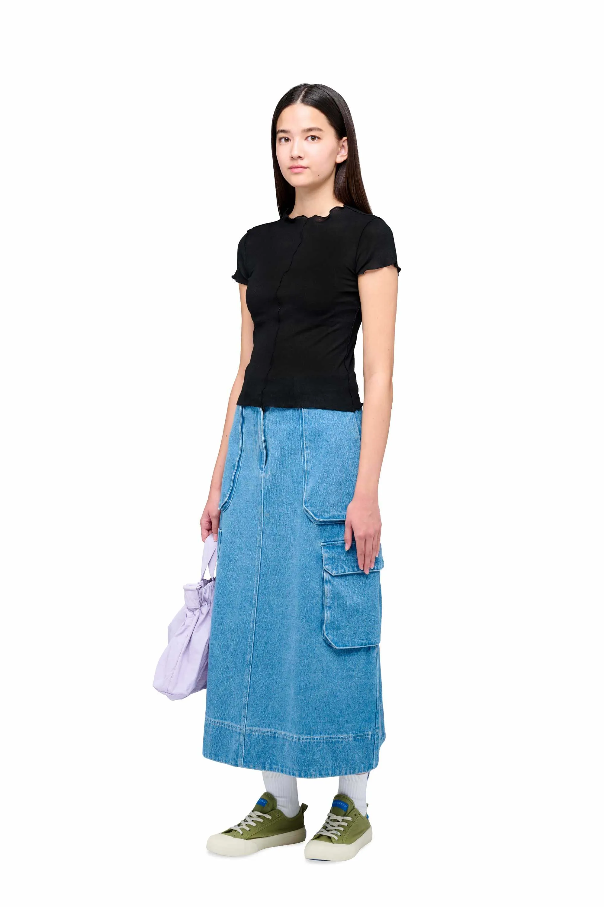 Contrast Detail Baby Tee