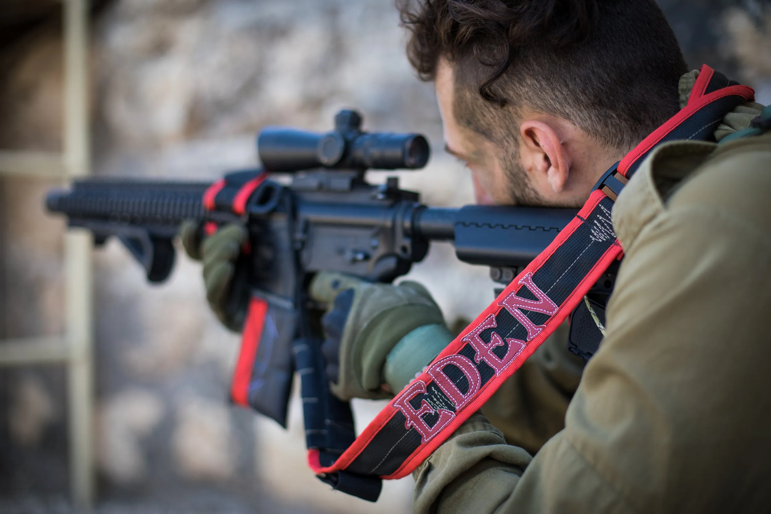 Customized Cloth rifle sling-RED