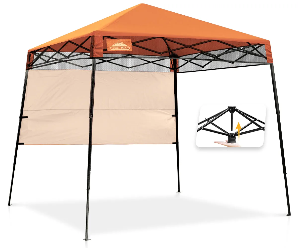 EAGLE PEAK Day Tripper 8x8 Slant Leg Canopy w/ Backpack (36 sqft of Shade)