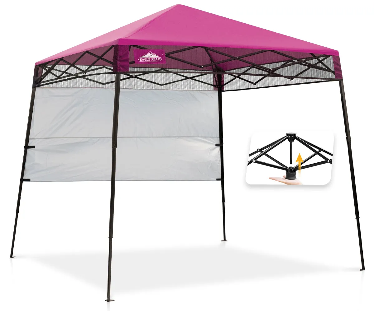 EAGLE PEAK Day Tripper 8x8 Slant Leg Canopy w/ Backpack (36 sqft of Shade)