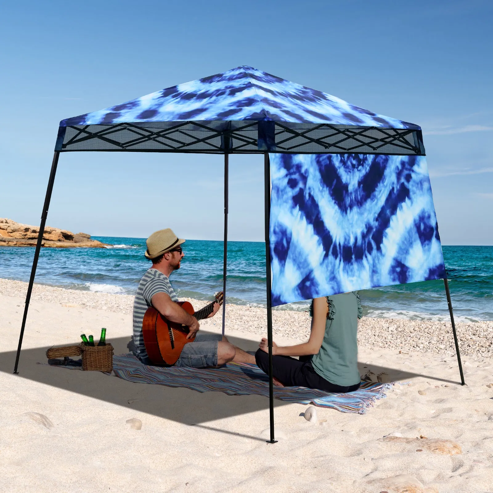 EAGLE PEAK Day Tripper 8x8 Slant Leg Canopy w/ Backpack (36 sqft of Shade)