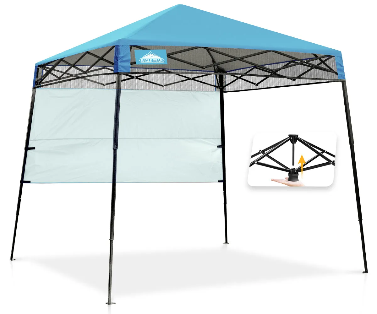 EAGLE PEAK Day Tripper 8x8 Slant Leg Canopy w/ Backpack (36 sqft of Shade)