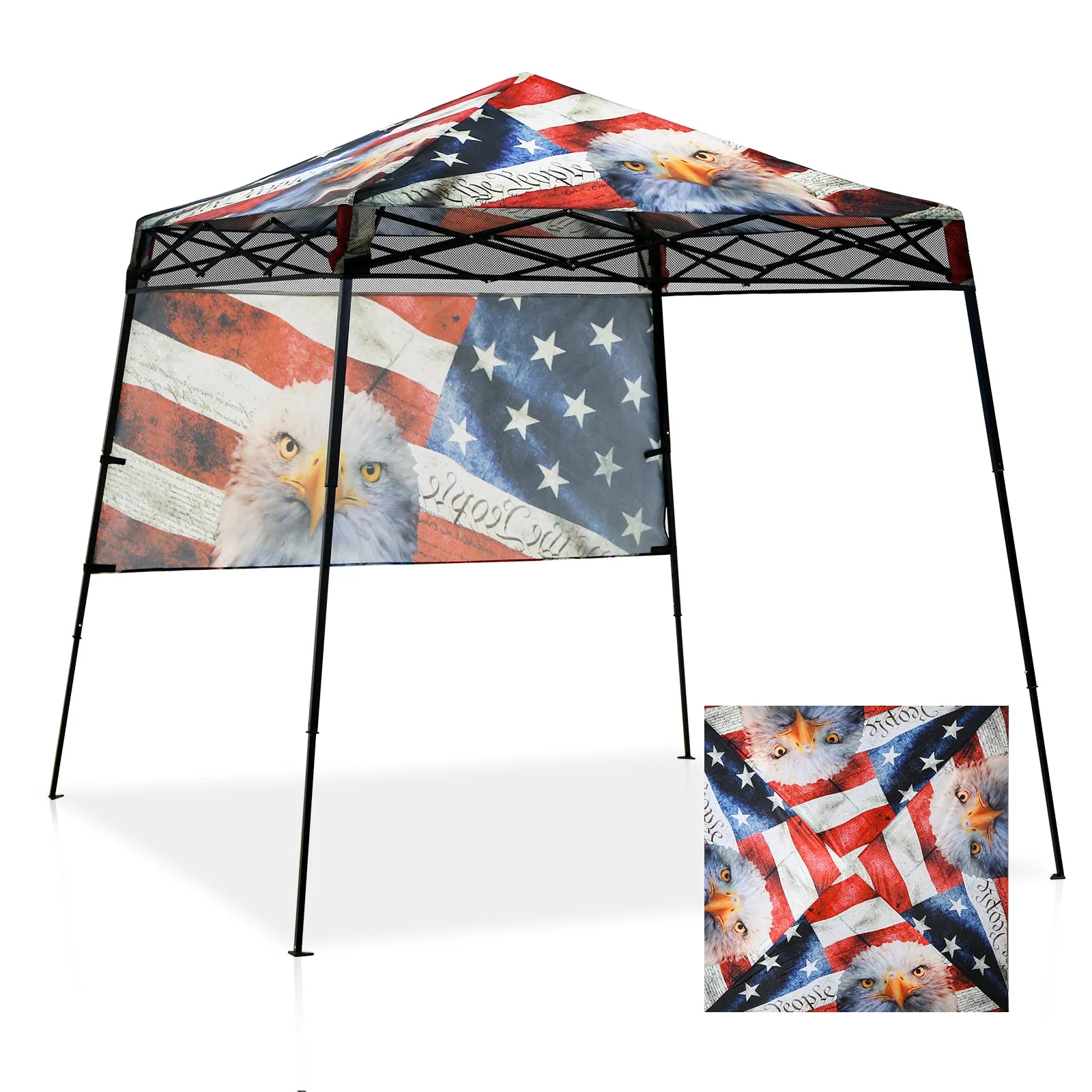 EAGLE PEAK Day Tripper 8x8 Slant Leg Canopy w/ Backpack (36 sqft of Shade)