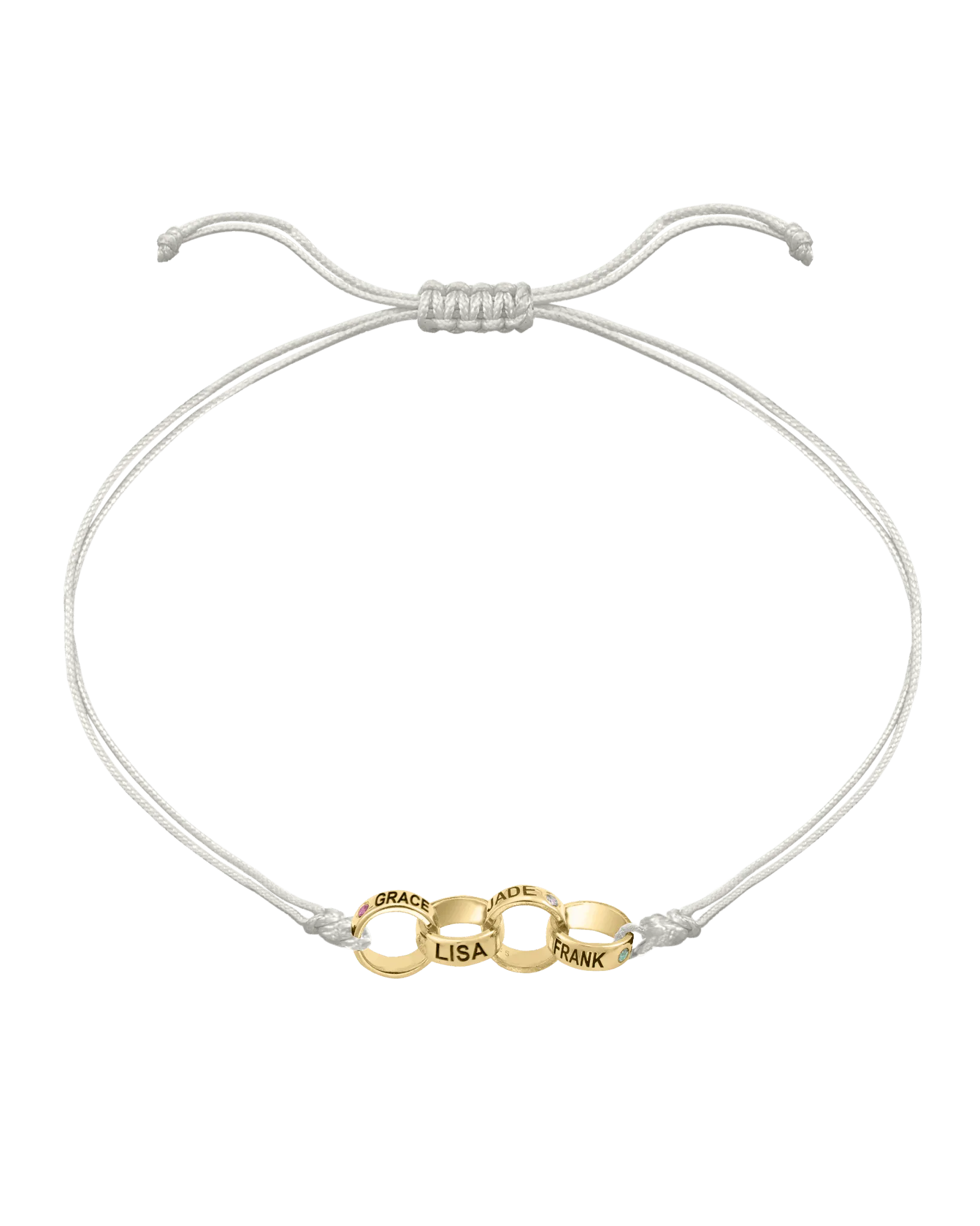 Engravable Links of Love - 14K Yellow Gold