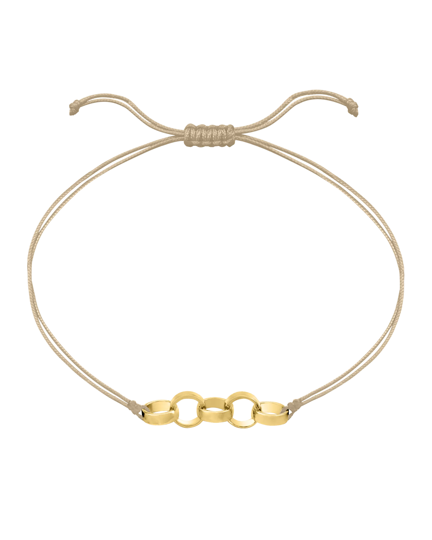 Engravable Links of Love - 14K Yellow Gold