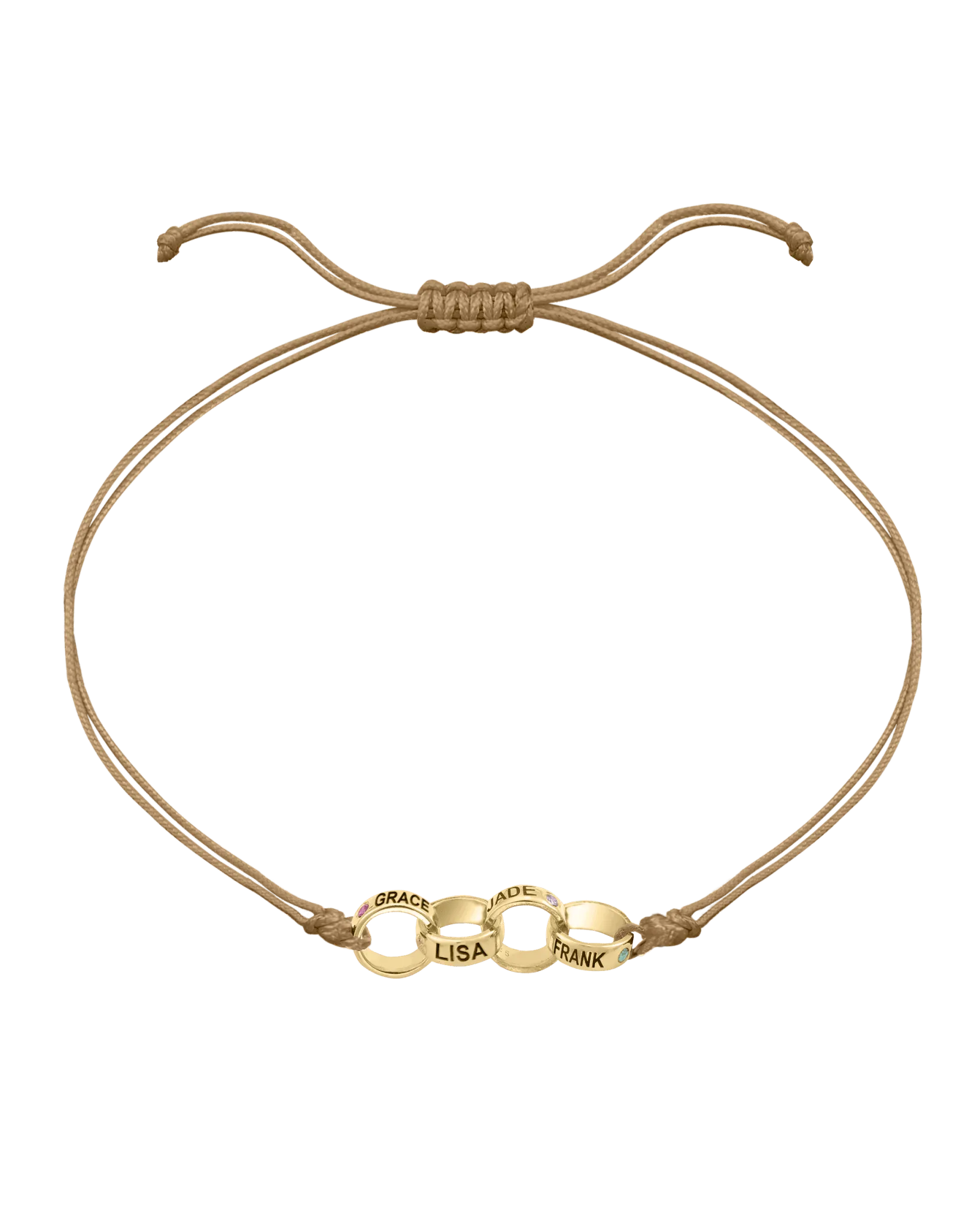 Engravable Links of Love - 14K Yellow Gold