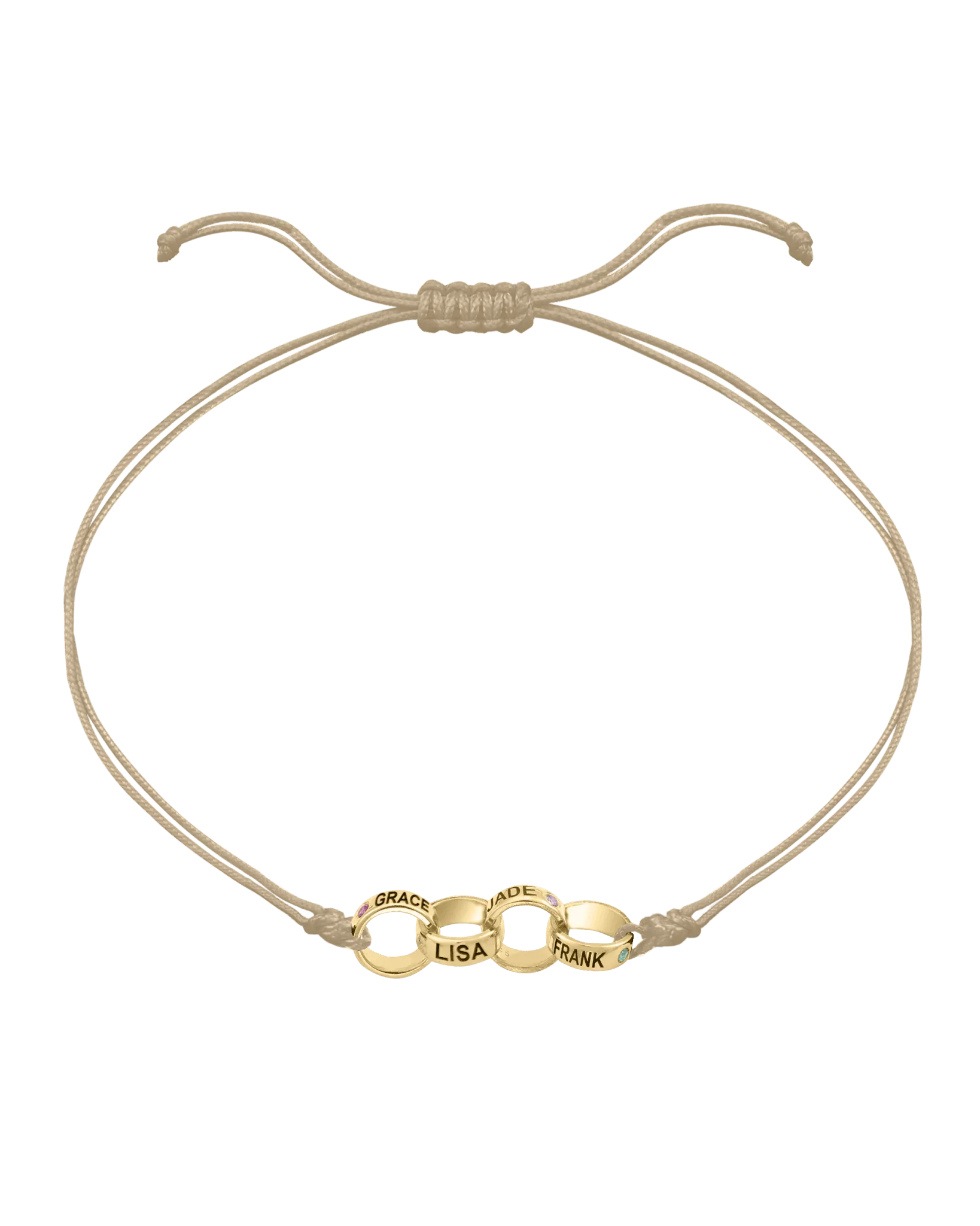 Engravable Links of Love - 14K Yellow Gold