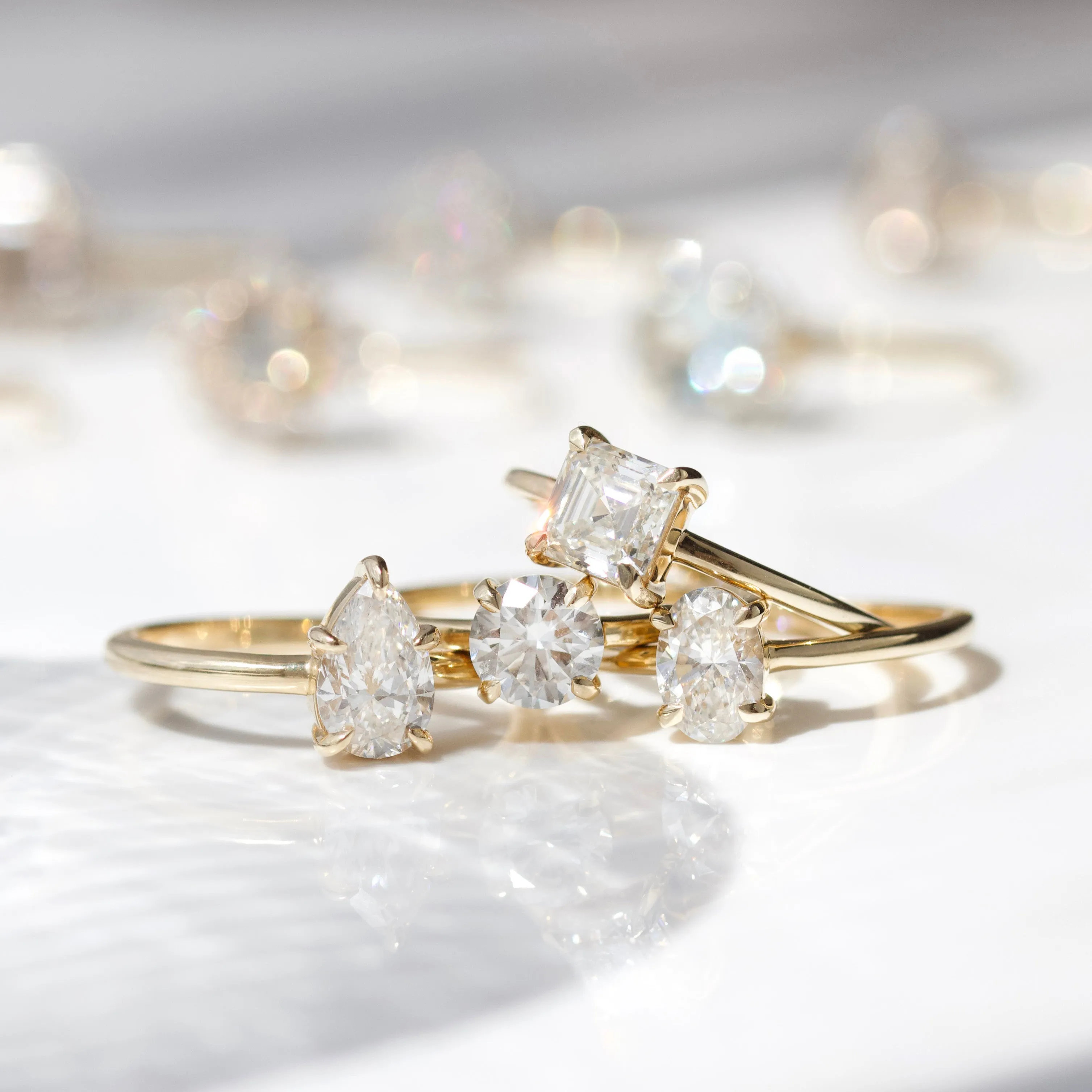 Erin Oval Solitaire Diamond Ring