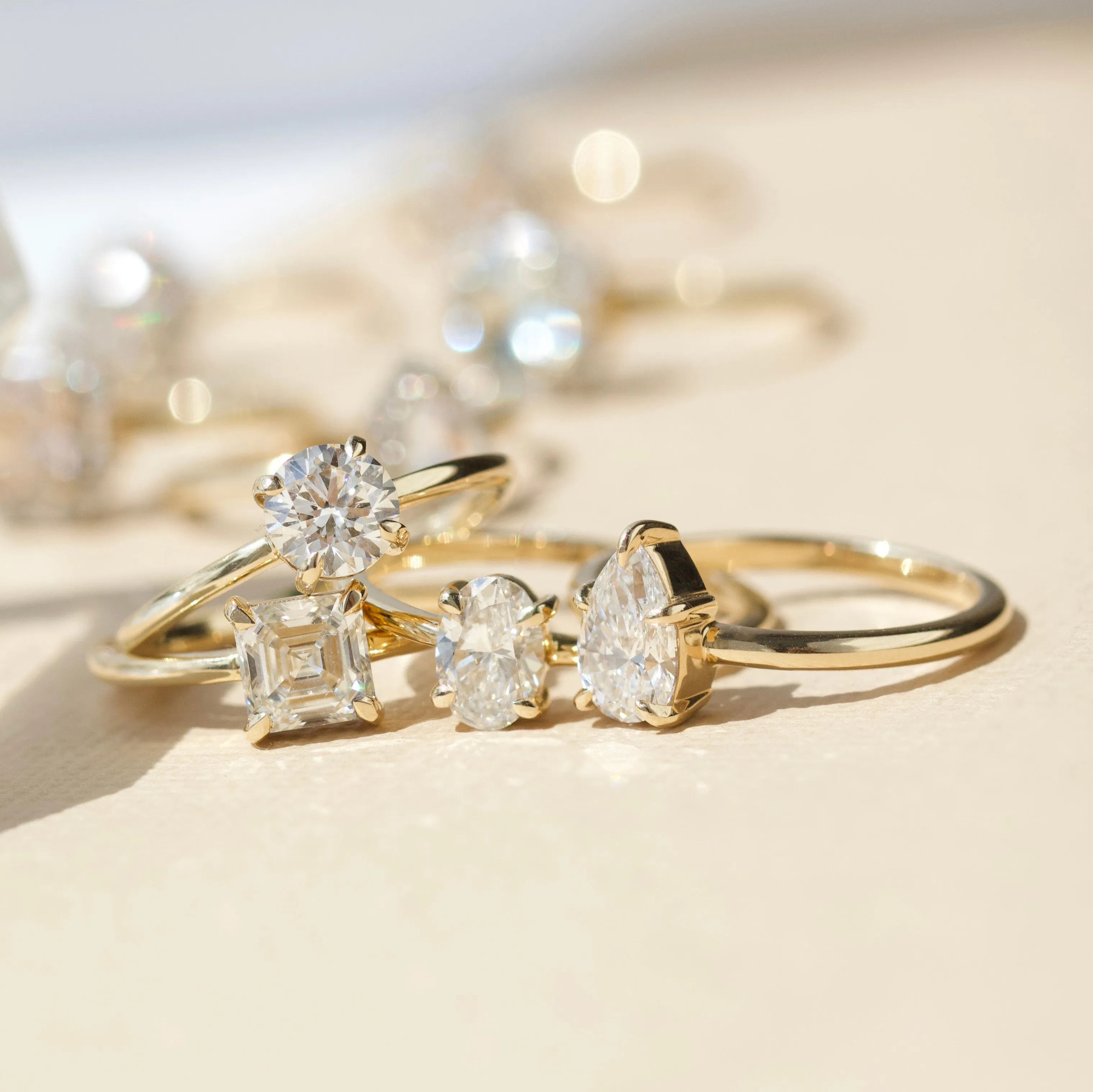 Erin Oval Solitaire Diamond Ring