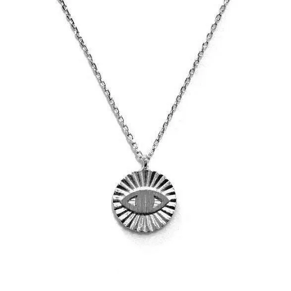 Evil Eye Brass Necklace