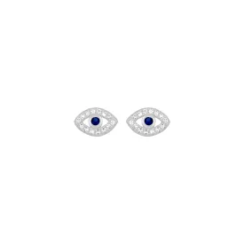 EVIL EYE STUDS SILVER