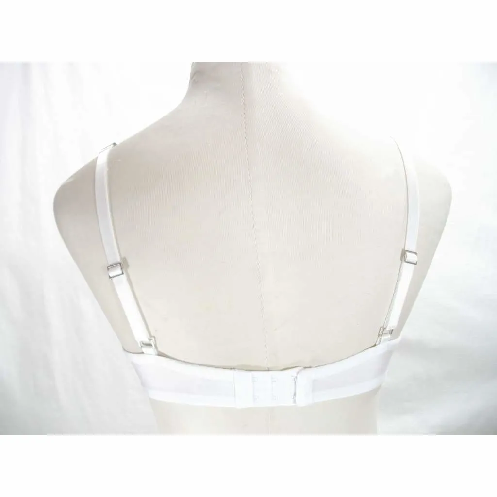 Felina 190013 Sabrina Semi Sheer Lace Demi Underwire Bra 36D White