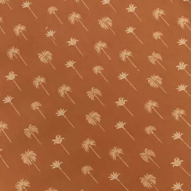 Fitted Cot Sheet - Bronze Palm