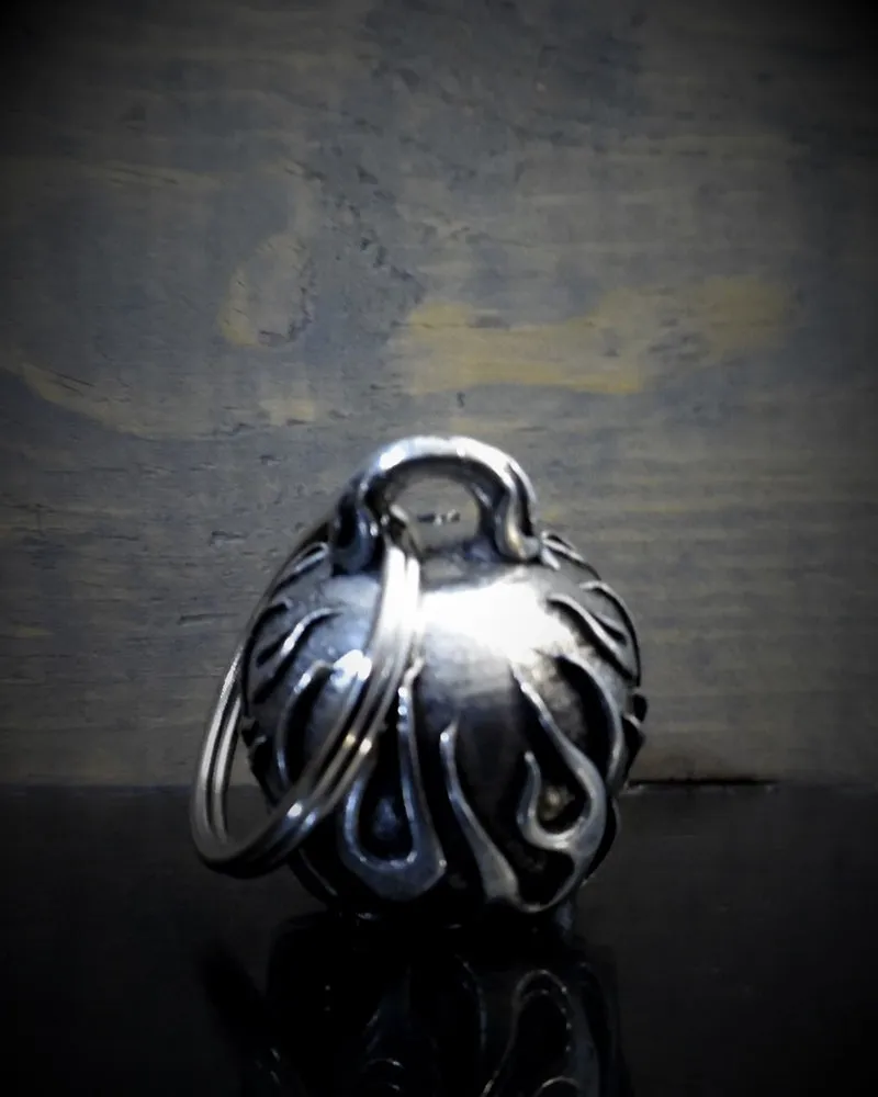 Flame Diamond Skull Bell